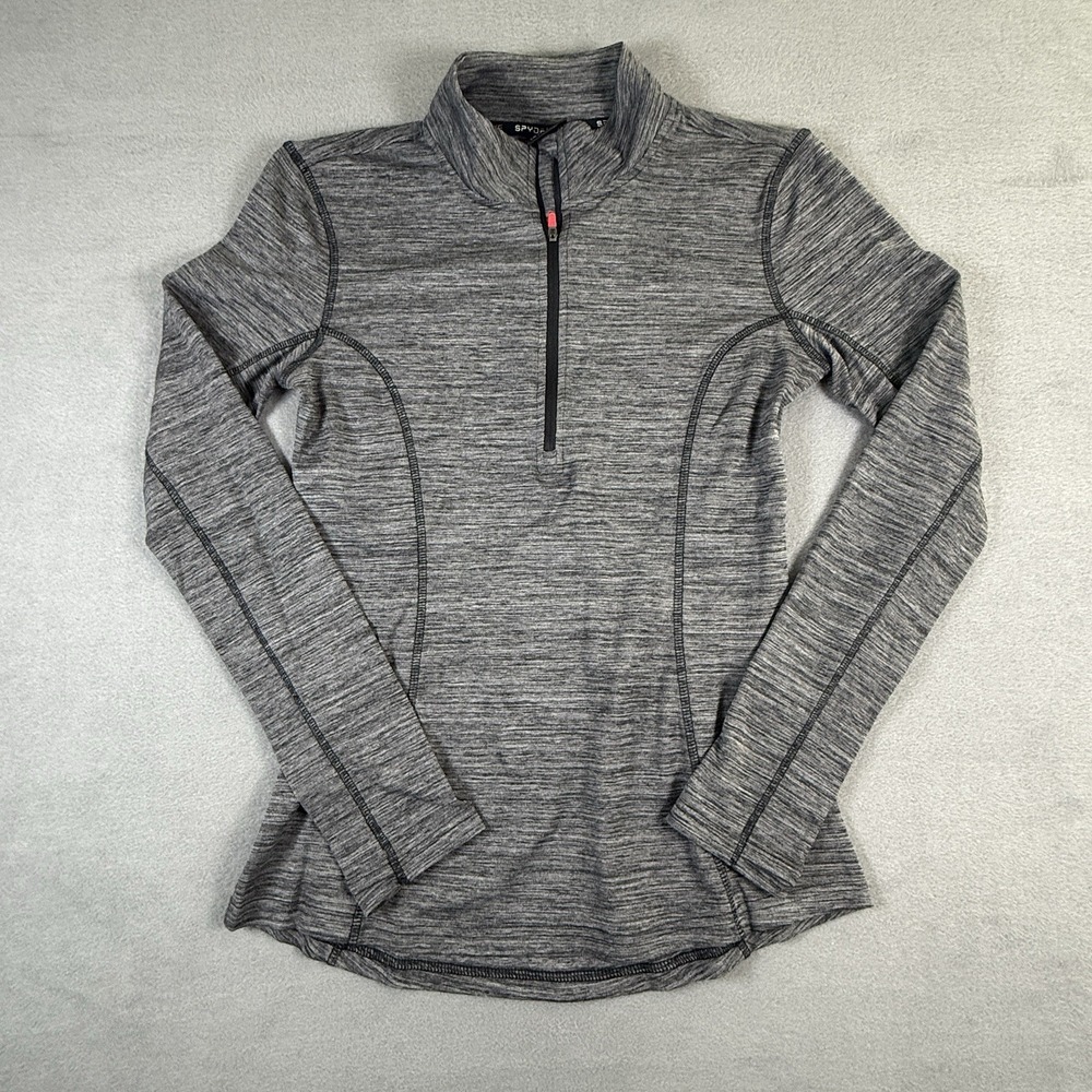 Spyder‎ Sweater Womens Medium Long Sleeve 1/4 Zip Pullover Outdoors Gray